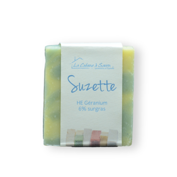 Suzette Savon Géranium Peaux Mixtes Surgras 6%