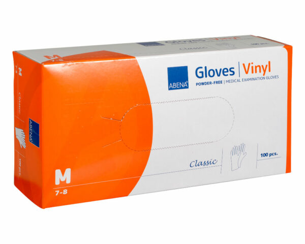 Gants en vinyle non poudrés transparents – Image 2
